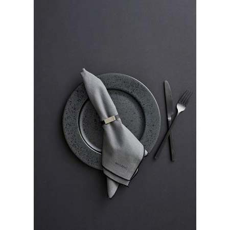 Bitz Serviet 50x50 Organic Grey 2-pak