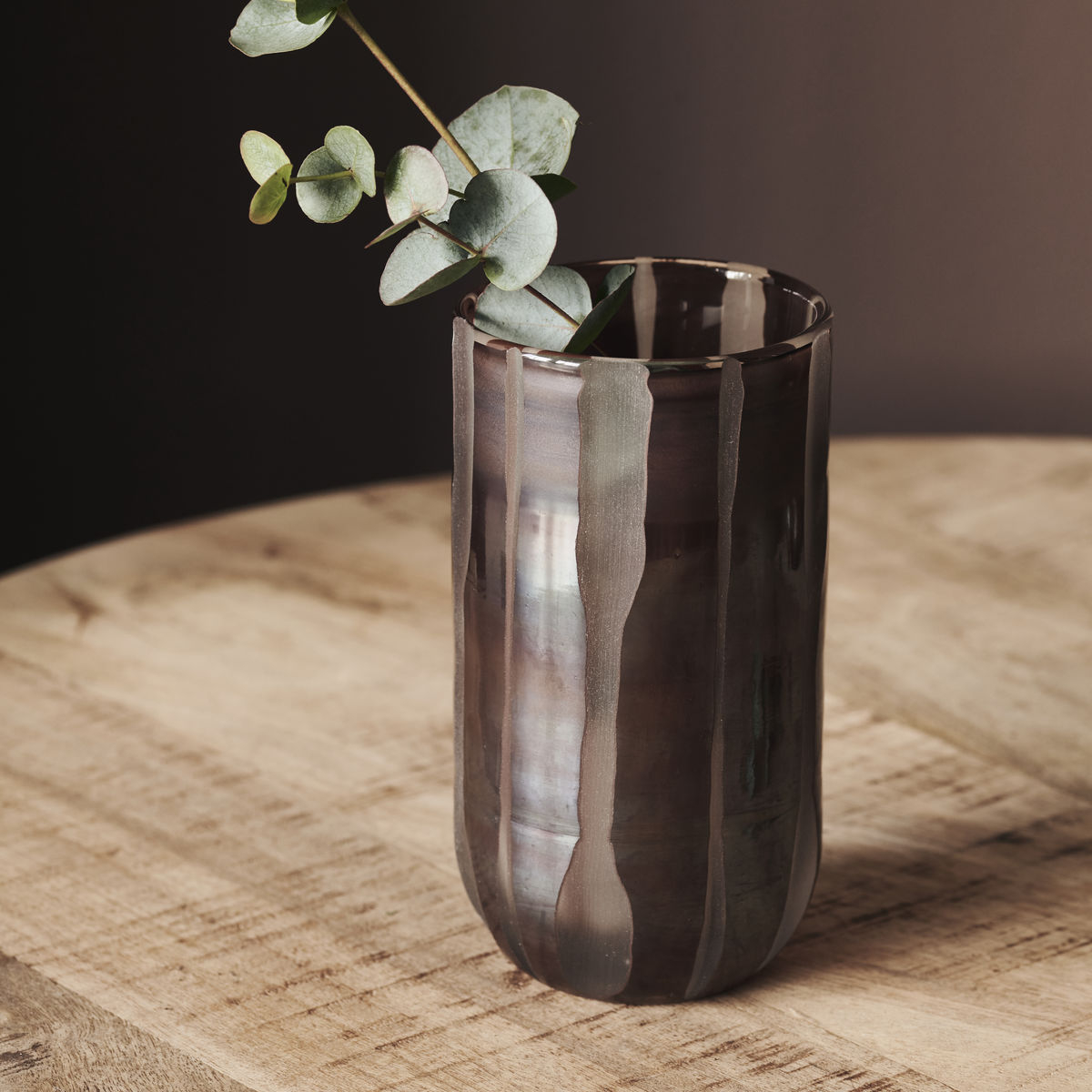  Bai vase, H 15,5 cm, brun