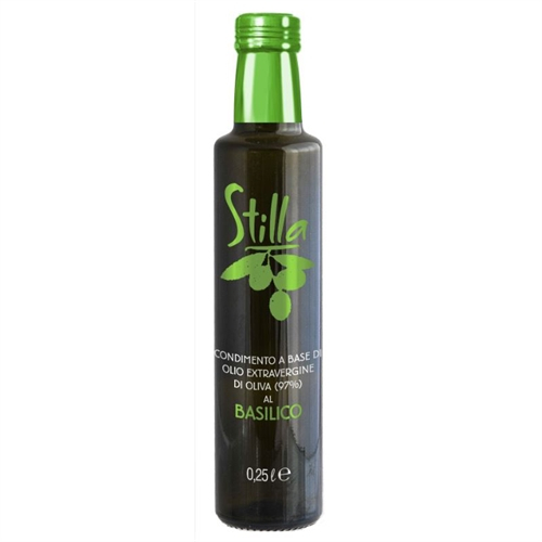 Extra Vergine di Oliva m/basilikum, 250 ml.
