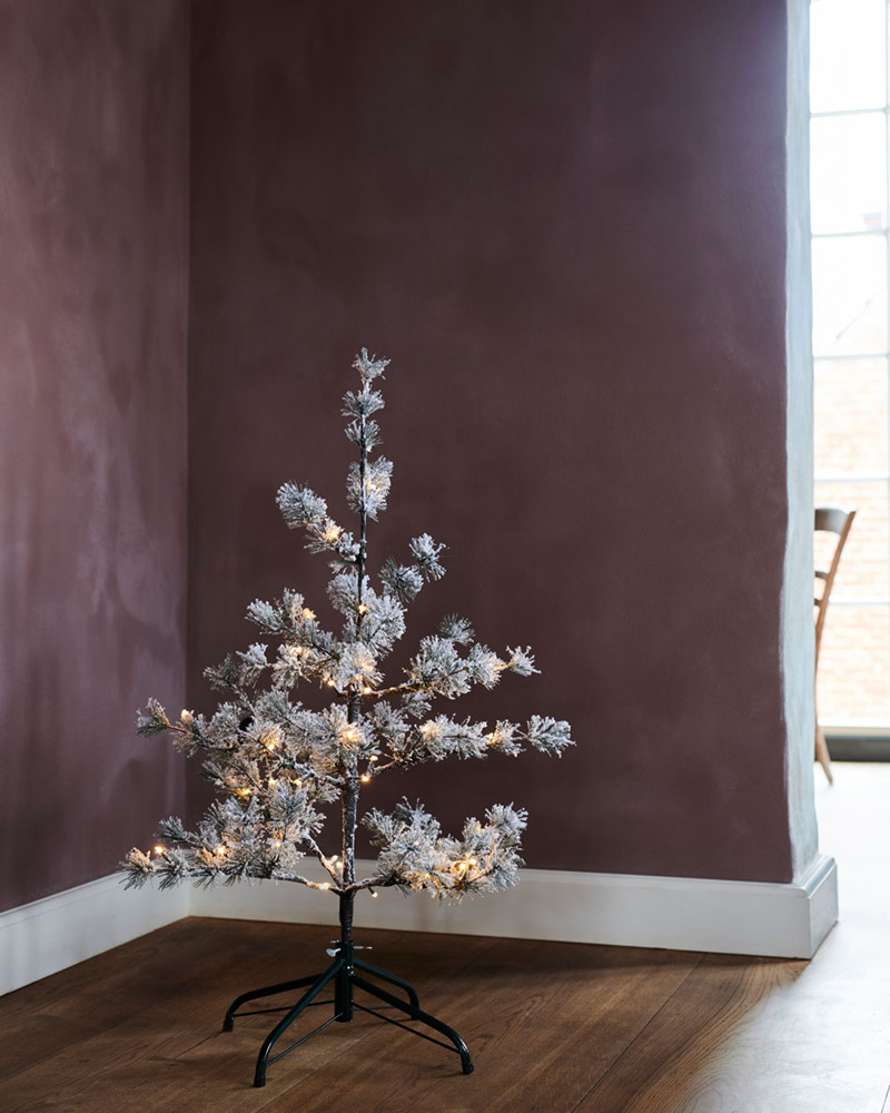 Alfi Træ, 40 led lys, H 90 cm, sne