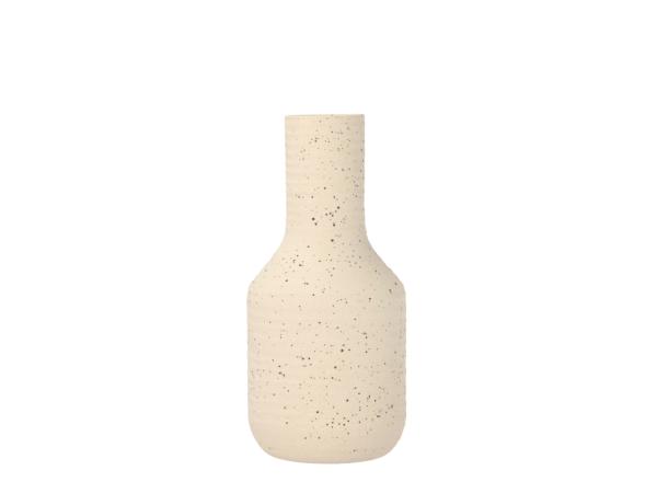 Vase Elv 13 x 35 cm Offwhite Stentøj