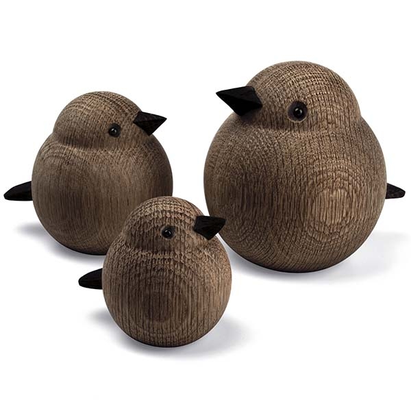 Mama Sparrow, stained oak, medium