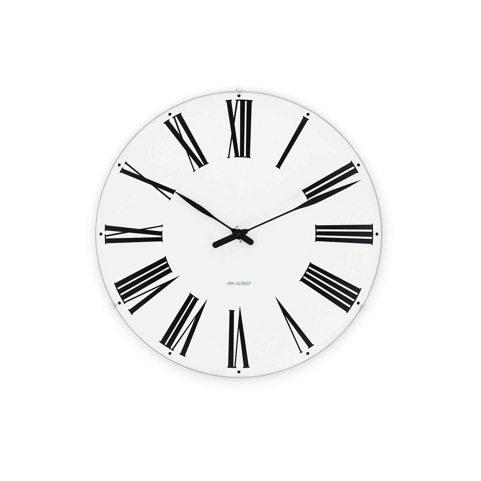 Arne Jacobsen Roman Vægur Ø29 cm sort/hvid