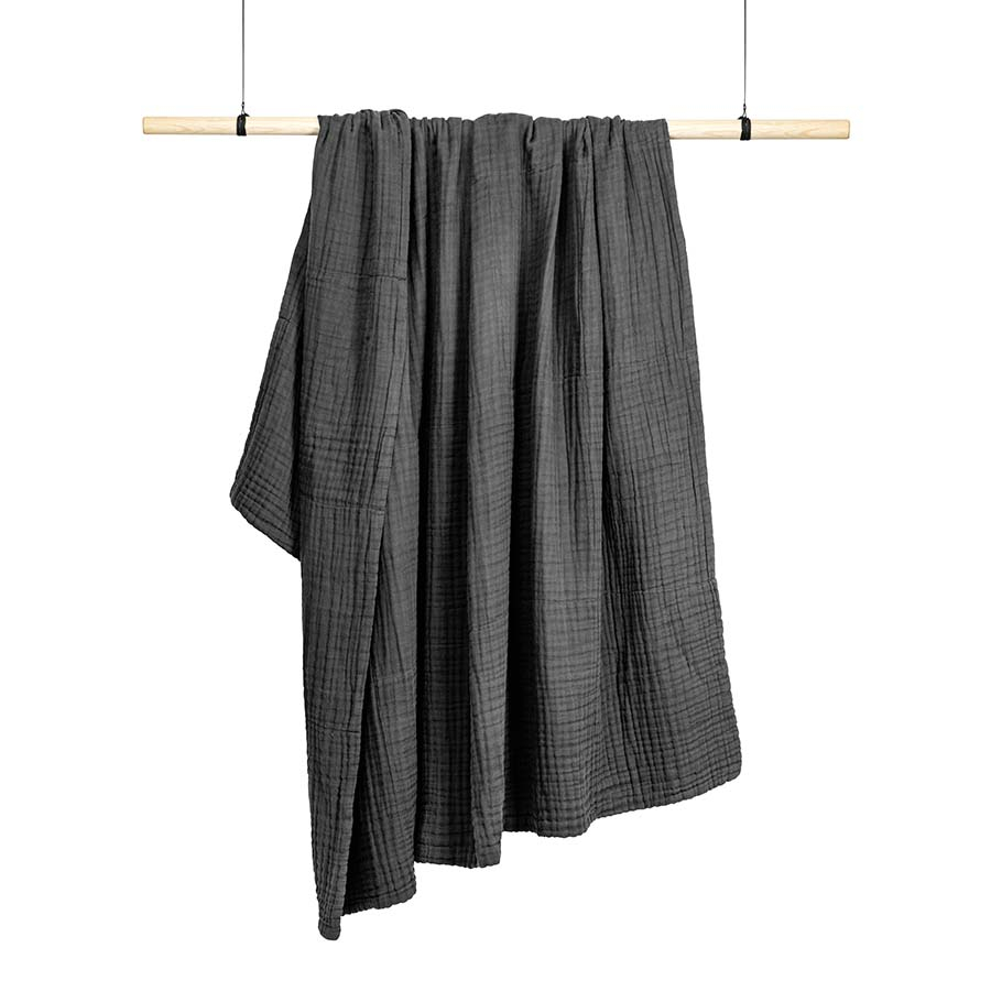6-Layer Soft Blanket - Dark Grey