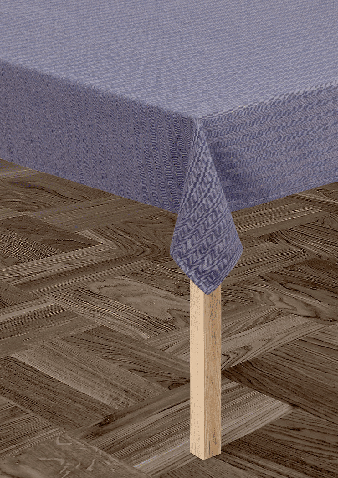 Herringbone Dug 150x220 cm blå