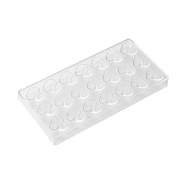 Patisse Chokoladeform t/21 stk hjerte 27 x 13 x 2,5 cm Klar 