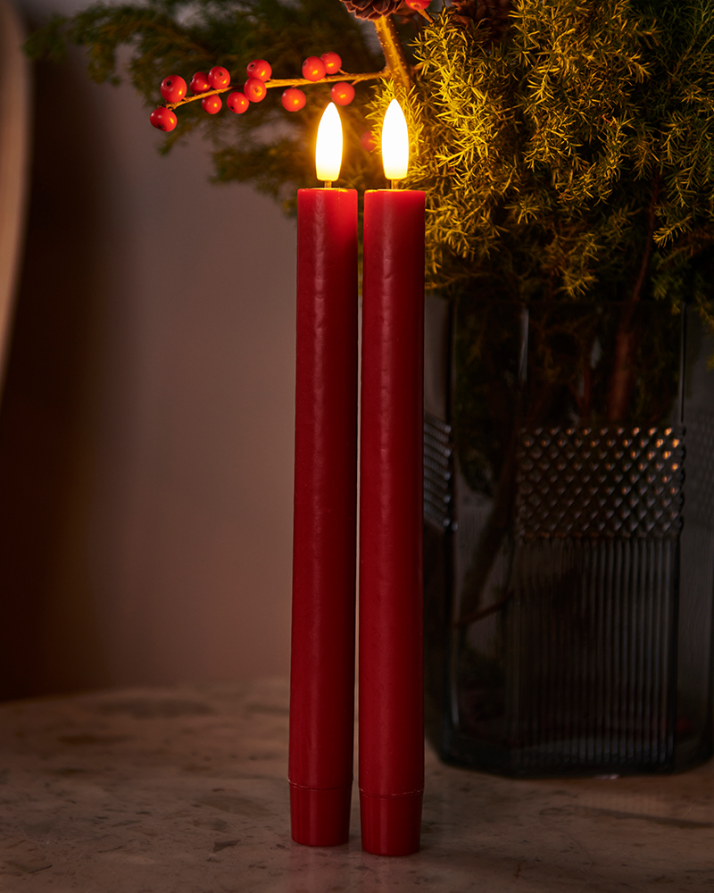 Sille Krone, scarlet, 2 stk.