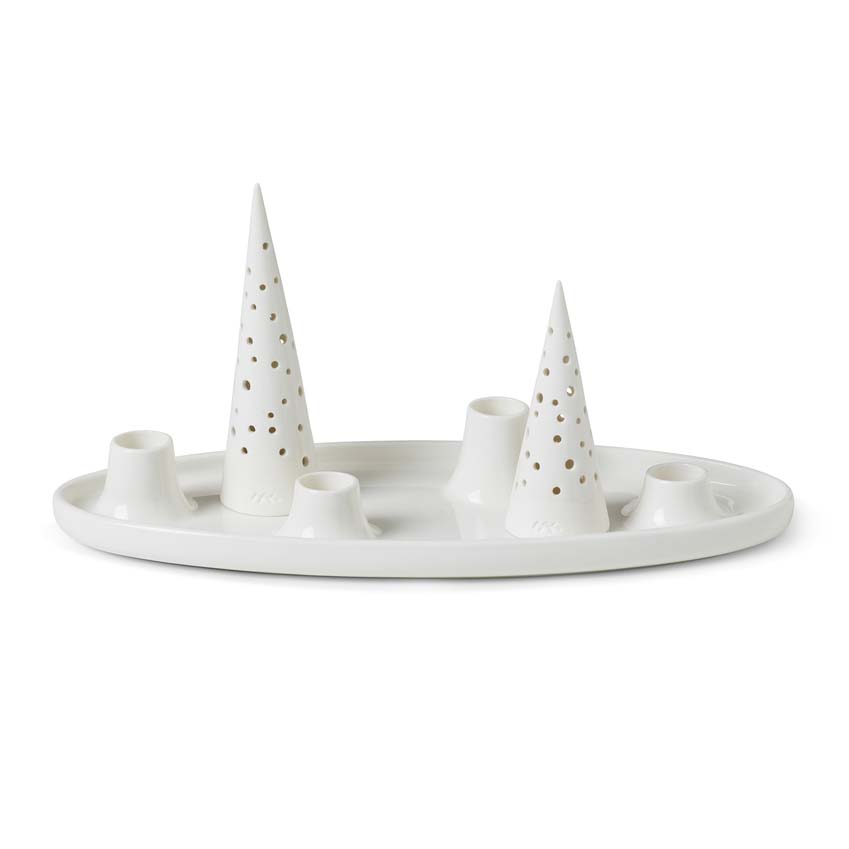 Nobili Oval adventsstage, snehvid