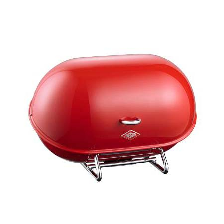 Wesco Breadboy single Brødkasse oval 34 x 23 x 21 cm Rød
