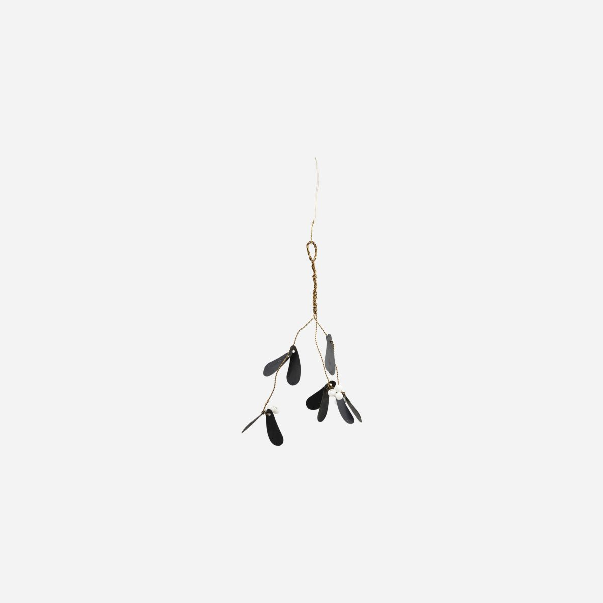 Mistletoe julepynt, Sort L 15 cm