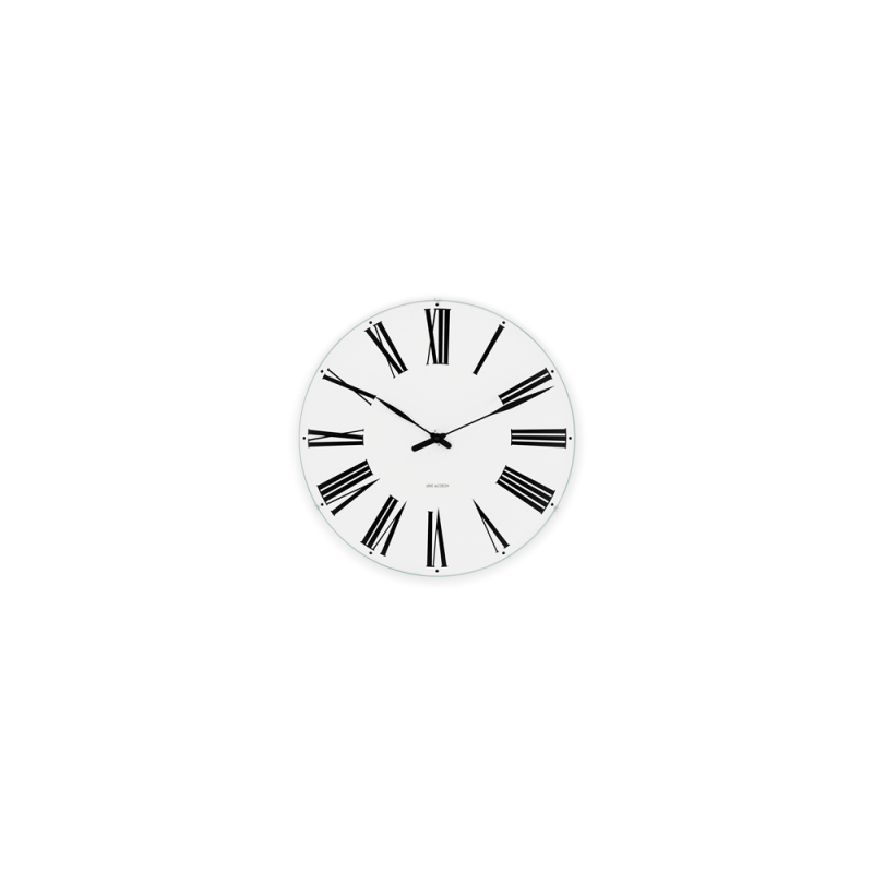 Arne Jacobsen Roman Vægur Ø16 cm sort/hvid