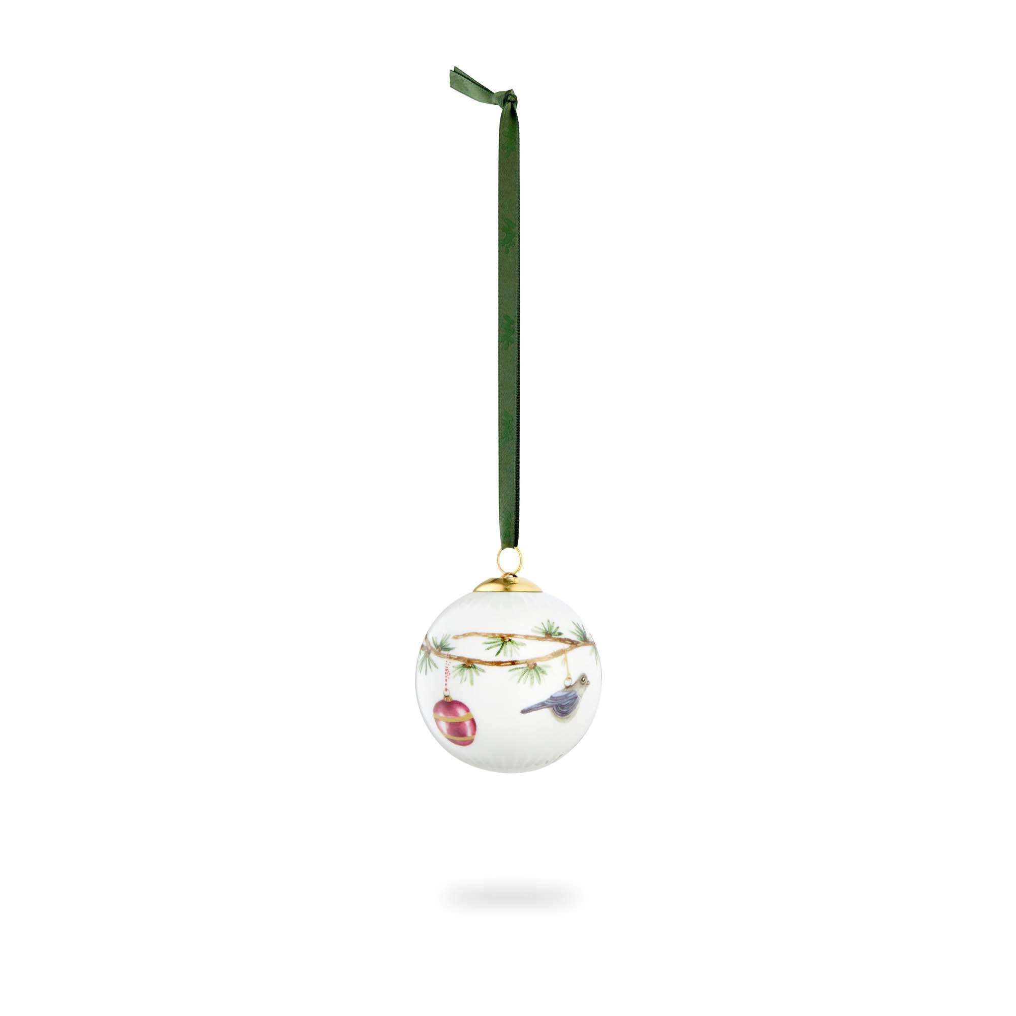 Hammershøi Julekugle 2019 Ø6 cm hvid