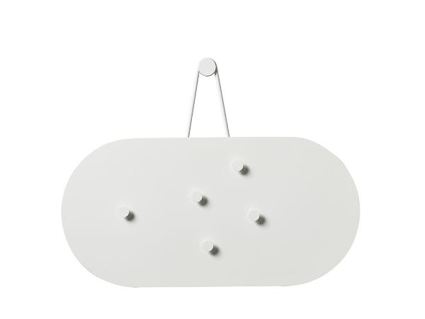 Zone A-bulletin board Opslagstavle m. 5 magneter 60 x 30 cm White