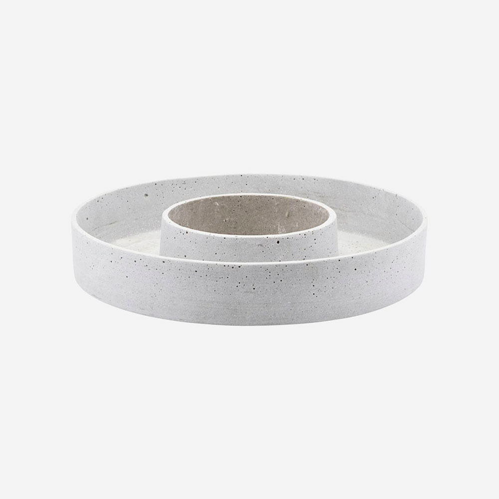 Lysestage, The Ring, Grå Ø35 cm*