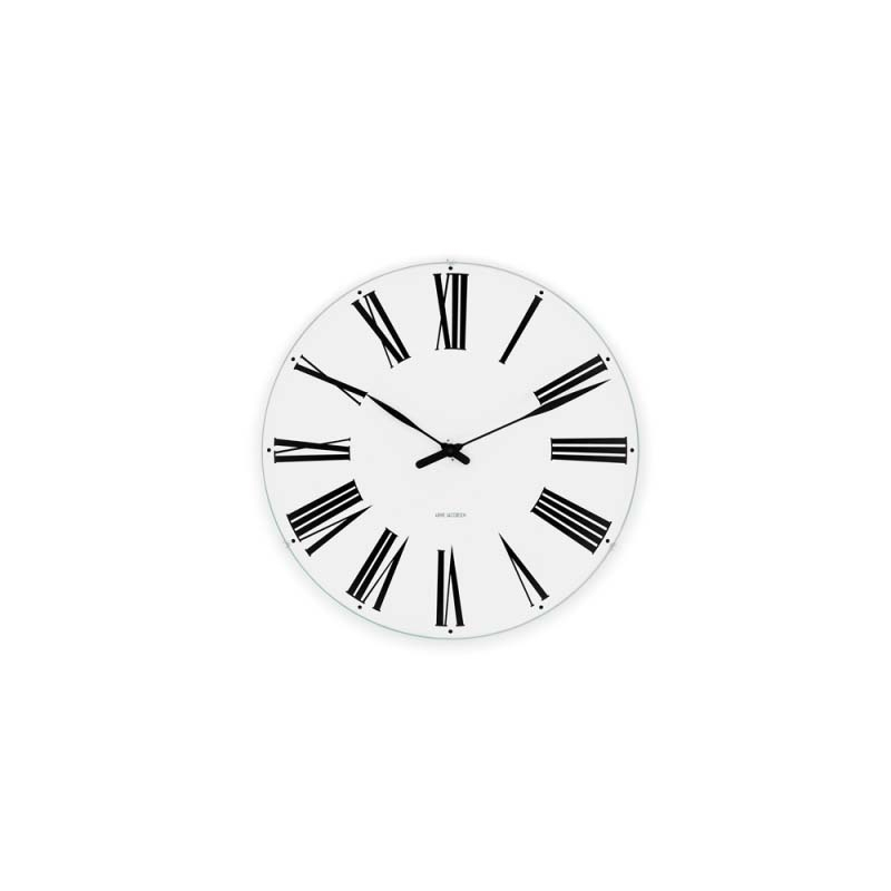 Arne Jacobsen Roman Vægur Ø21 cm sort/hvid