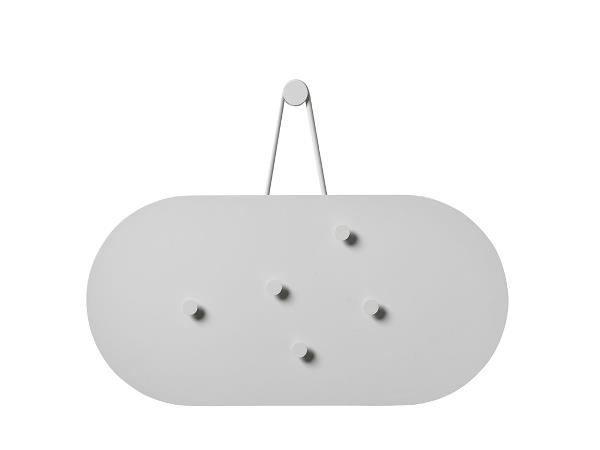 Zone A-bulletin board Opslagstavle m. 5 magneter 60 x 30 cm Soft Grey