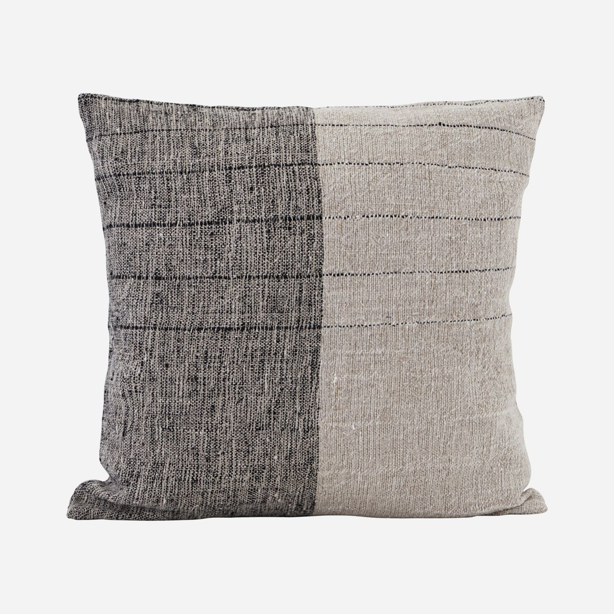 Dived pudebetræk, Sort/Off-white 50x50 cm*