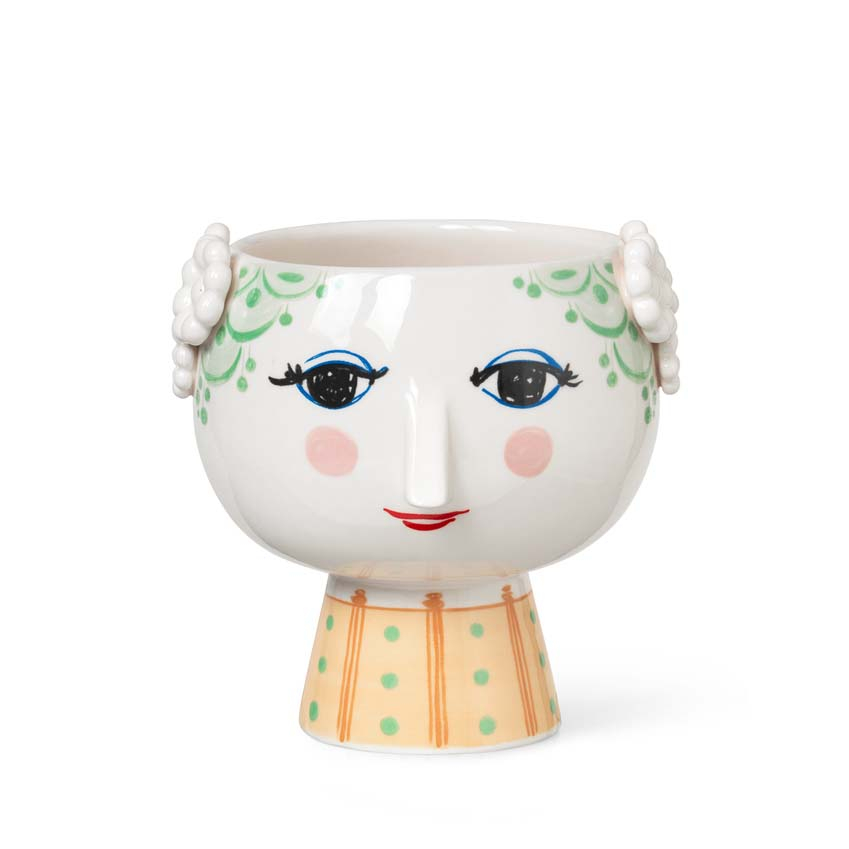 Eva Urtepotteskjuler på fod, Ø 15.5 cm, lys grøn