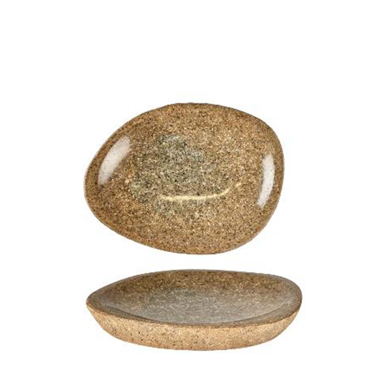 Villa Collection Bark Fad Dia. 20 x 4 cm Natur Flodsten