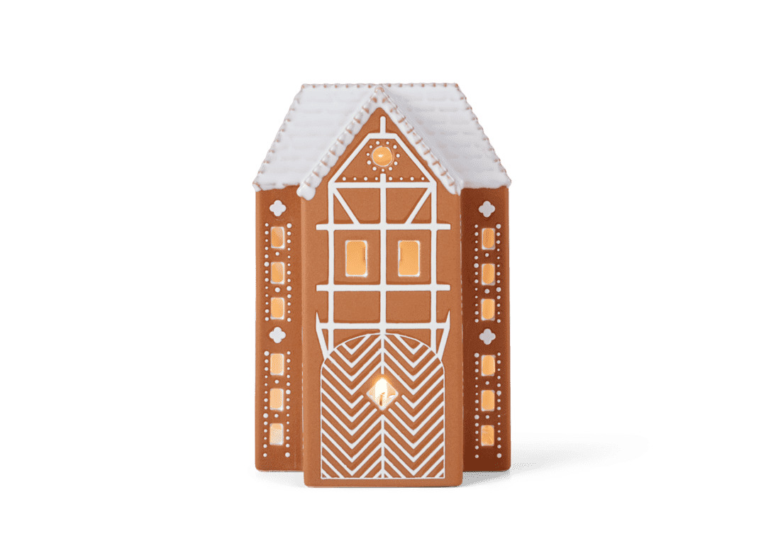 Kähler Gingerbread Lyshus stor brun