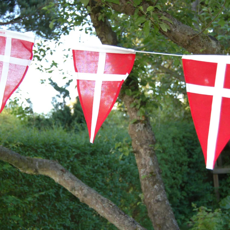 Eksklusiv vimpelranke med Dannebrogsflag 3,6m