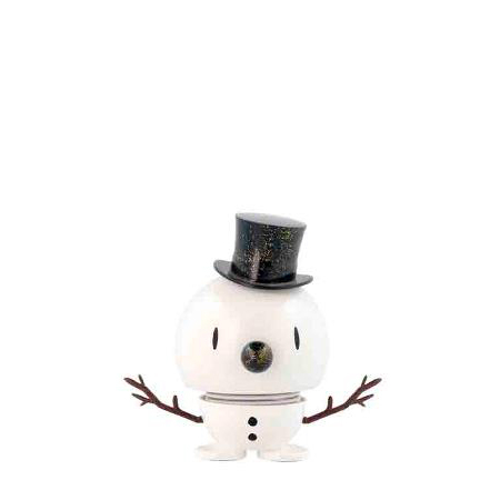 Hoptimist Snowman 8,5 x 14 x 12 cm M White/Blue