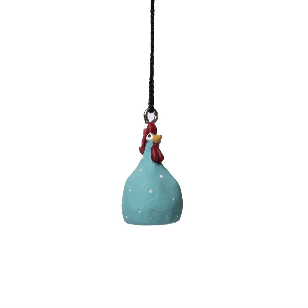Hanging Hen turquoise H.4cm