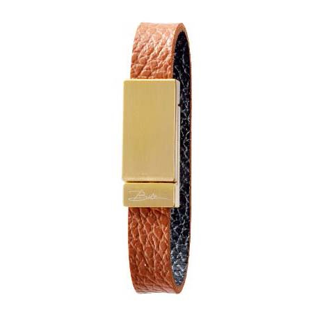 BITZ Servietringe 17 cm 4 stk. Sort/Brun*