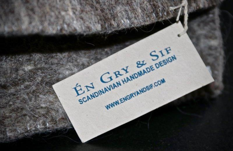 Big Felt Basket, Grey*