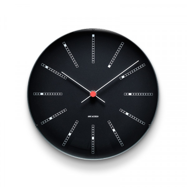 Arne Jacobsen Bankers Vægur Ø29 cm sort