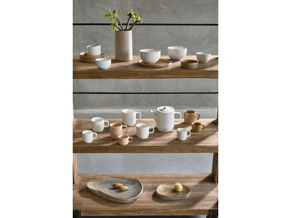Villa Collection Bark Fad Dia. 20 x 4 cm Natur Flodsten