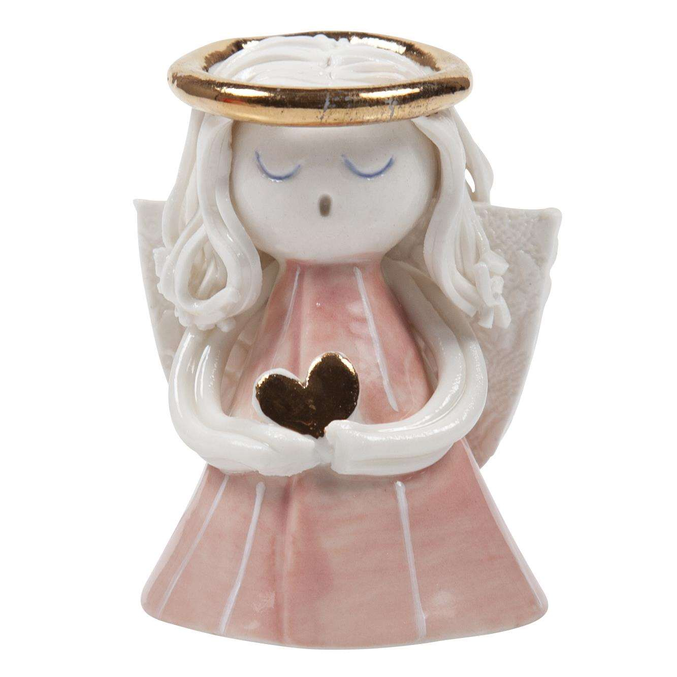 Engel Rosie rosa, H 6,5cm