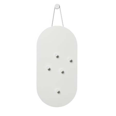Zone A-bulletin board Opslagstavle m. 5 magneter 60 x 30 cm White